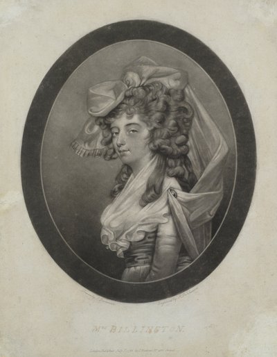 Mrs. Billington, engraved by Robert Dunkarton by John Downman